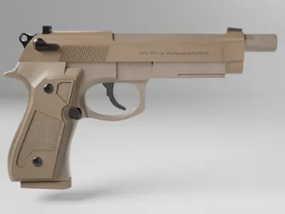 Beretta M9A4 Lowpoly Low-poly 3D model