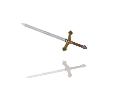 Essential Sword Low-poly 3D model