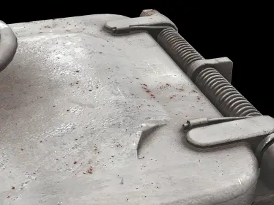 rectangle cover arm 3D model
