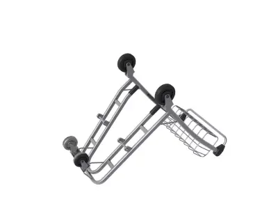 Airport Luggage Trolley  3D model purchase