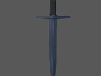 Dagger sword Low-poly 3D model