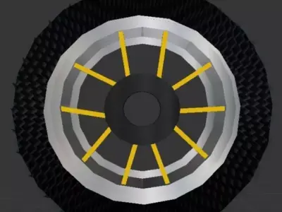 Car Tyre Free low-poly 3D model