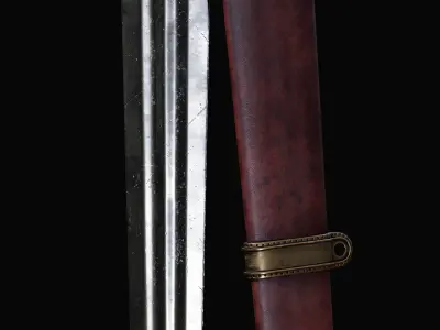 Lord of the Rings - Eomer Sword Low-poly 3D model