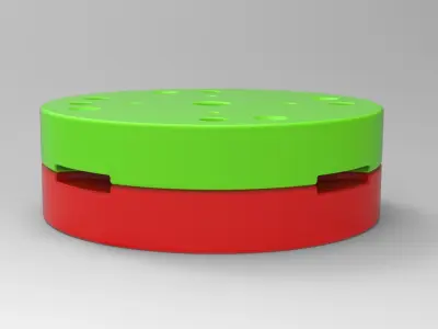 Mold for diecast Rock bouncer USD Sticky tire Scale 1 to 25 3D print model