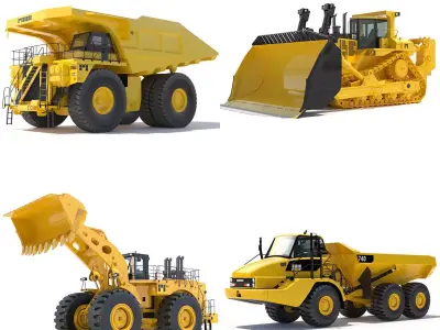 Collection Mining Machines 1 3D model