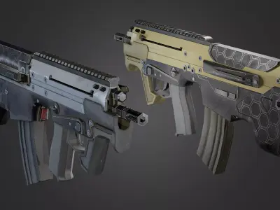 Weapons Pack 5 Low-poly 3D model