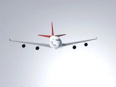 boeing 747-400 Qantas 3D model