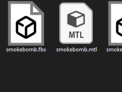 smoke bomb Low-poly 3D model