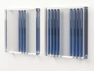Wall Glass Blocks - Decorative Frame - The Drop - Part 9 3D model