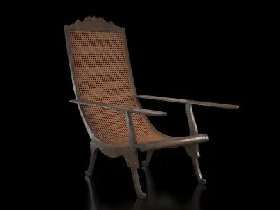 Filipino Worn Butaca Chair 3D model