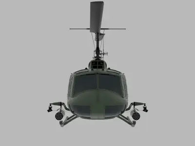 Bell-Uh-1B Helicopter 3D model