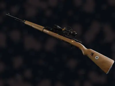 Weapon NZ KR-7 92M Low-poly 3D model