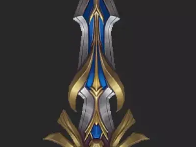 Pack With 30 Fantasy Swords - Part 07 Low-poly 3D model