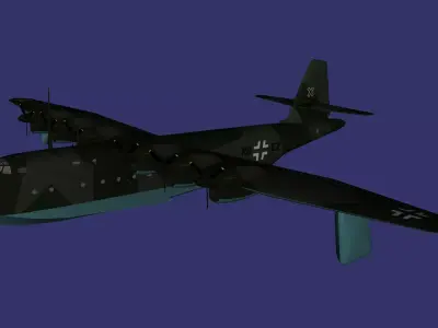 Blohm und Voss BV 238 Free low-poly 3D model