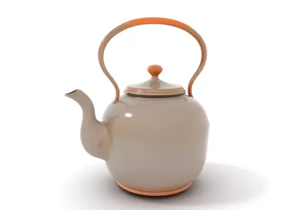Rustic Iron Teapot model pack Low-poly 3D model
