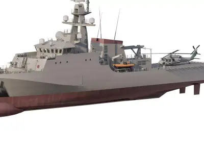 GREEK NAVY MODERN PATROL BOAT 3D model