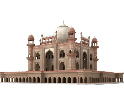 7x world famous mosques - 3D Building Models 3D Model Collection
