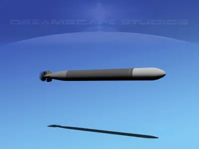 Mark 12 Torpedo  Low-poly 3D model
