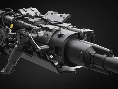 Tower gun 3D model