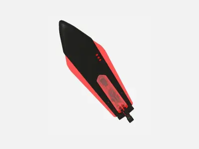 SciFi Sword B04 Black Red - Sci Fi Weapon Design Low-poly 3D model