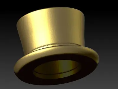  Magician hat pendant charm necklace bracelet jewelry 3D print model