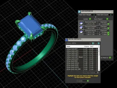 Engagment Jewelry Ring 209 3D print model