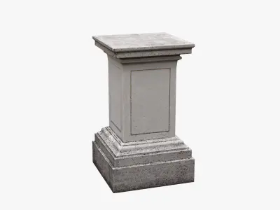 Square Pedestal 3D model
