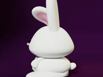 Rabbit bunny figurine 3D model