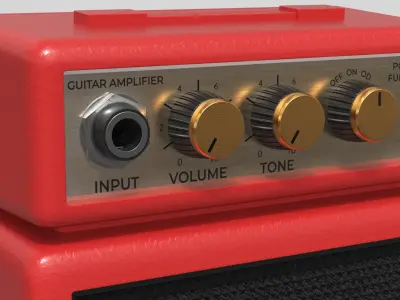 Micro Guitar Amplifier Portable Red 