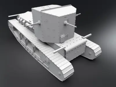 Mark A Whippet Scale model   3D print model