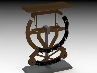 Letter Balance 3D model
