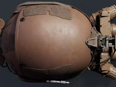 Airframe and GPNVG-18 night vision device Low-poly 3D model