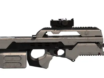 Futuristic Rifle 3D model