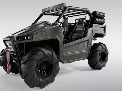 Amphibious ATV 3D model buy