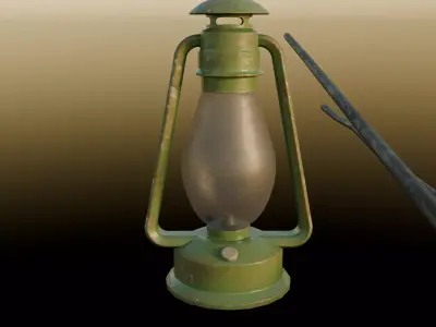 Pack random props mid-poly game-ready Low-poly 3D model