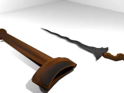Keris Bugis 3D model