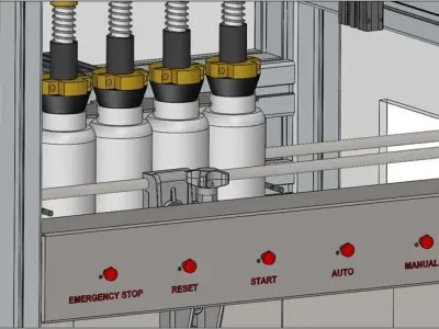 Pneumatic Fillng Machine 3D Model  3D model