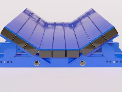 Conveyor Belt Scraper 3D Model 3D model