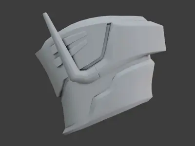 SciFi Helmet Base Mesh SCH3 3D model