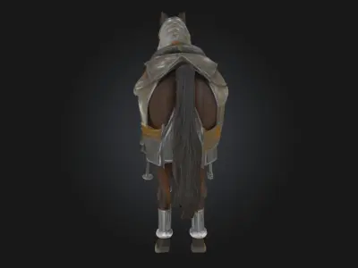 Armored Steed  Warhorse of Legends 3D model