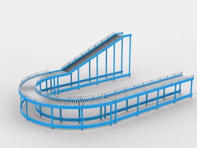 conveyor belt 3D model buy