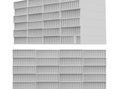 Commercial building 3D model 2