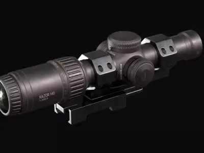 Sniper Scope Low-poly 3D model