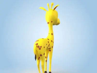 Baby Giraffe 3D model