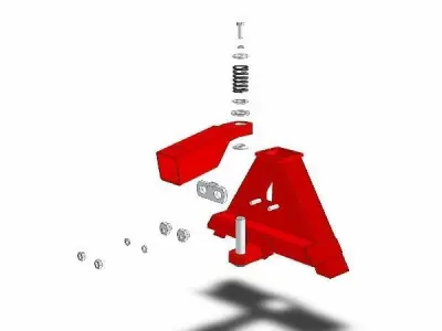 A-frame coupler ISO 11001-2 Free 3D model