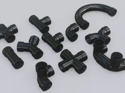 pipe bandle 3D model