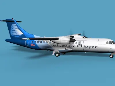 ATR-42-320 Baltimore Clipper 3D model