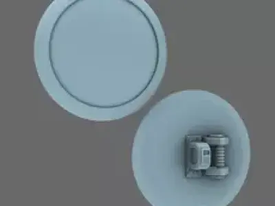 Space Knights Domed Shield Type A NOHAND 3D print model