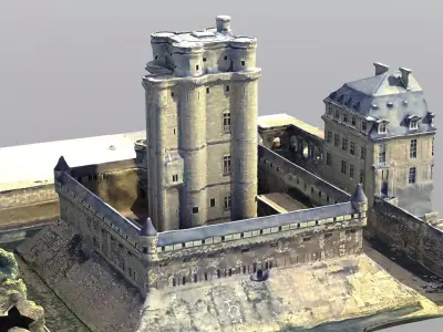 Castle Low-poly 3D model 2