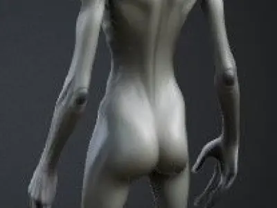 Gray alien 3D model get